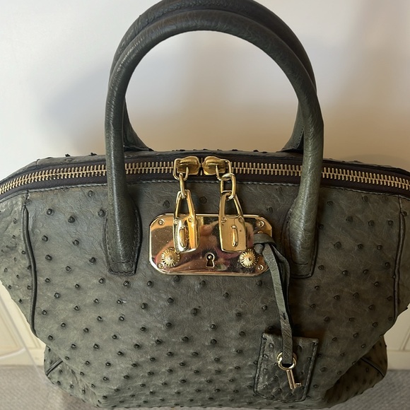 VBH Brera gray ostrich first edition 068/300 Handmade in Italy good condition - Picture 3 of 9